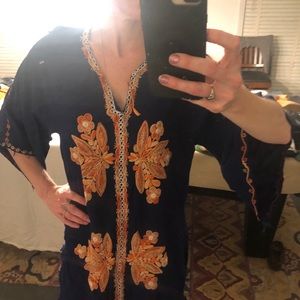 Vintage Boho Handmade Embroidered Boho Dress